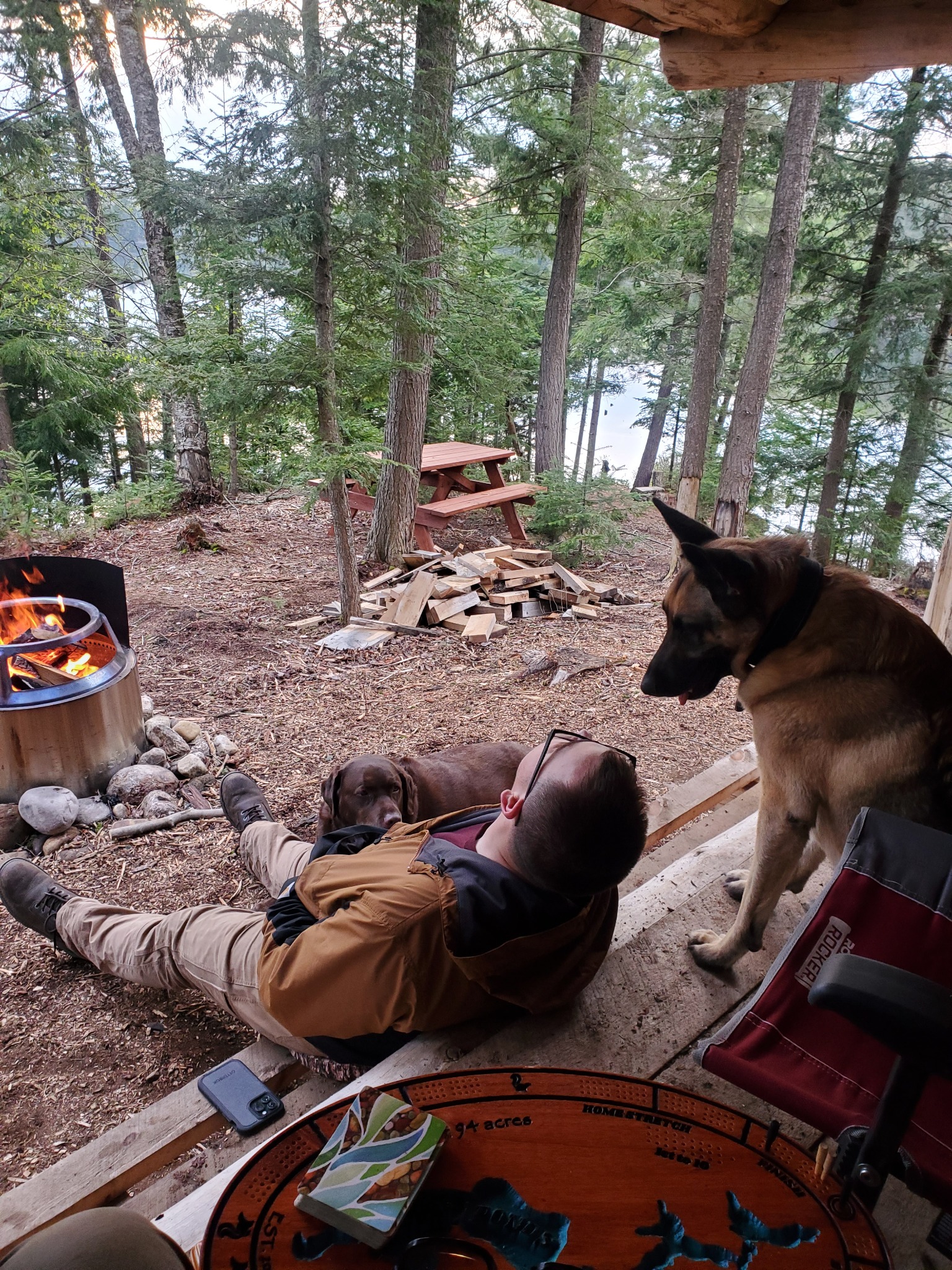 Zeus at the lean-to