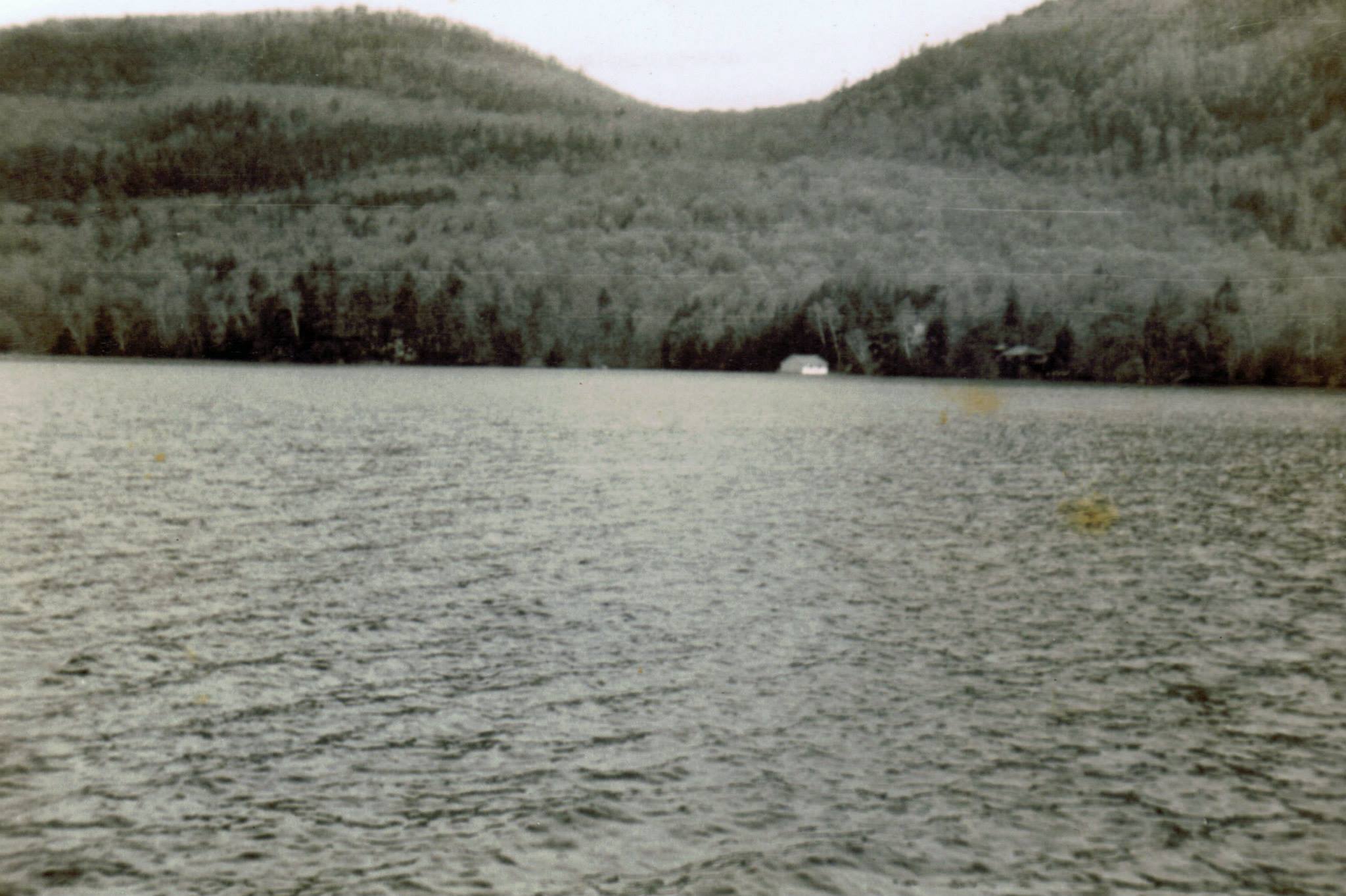 Lake and mountain view from the old camp landscape