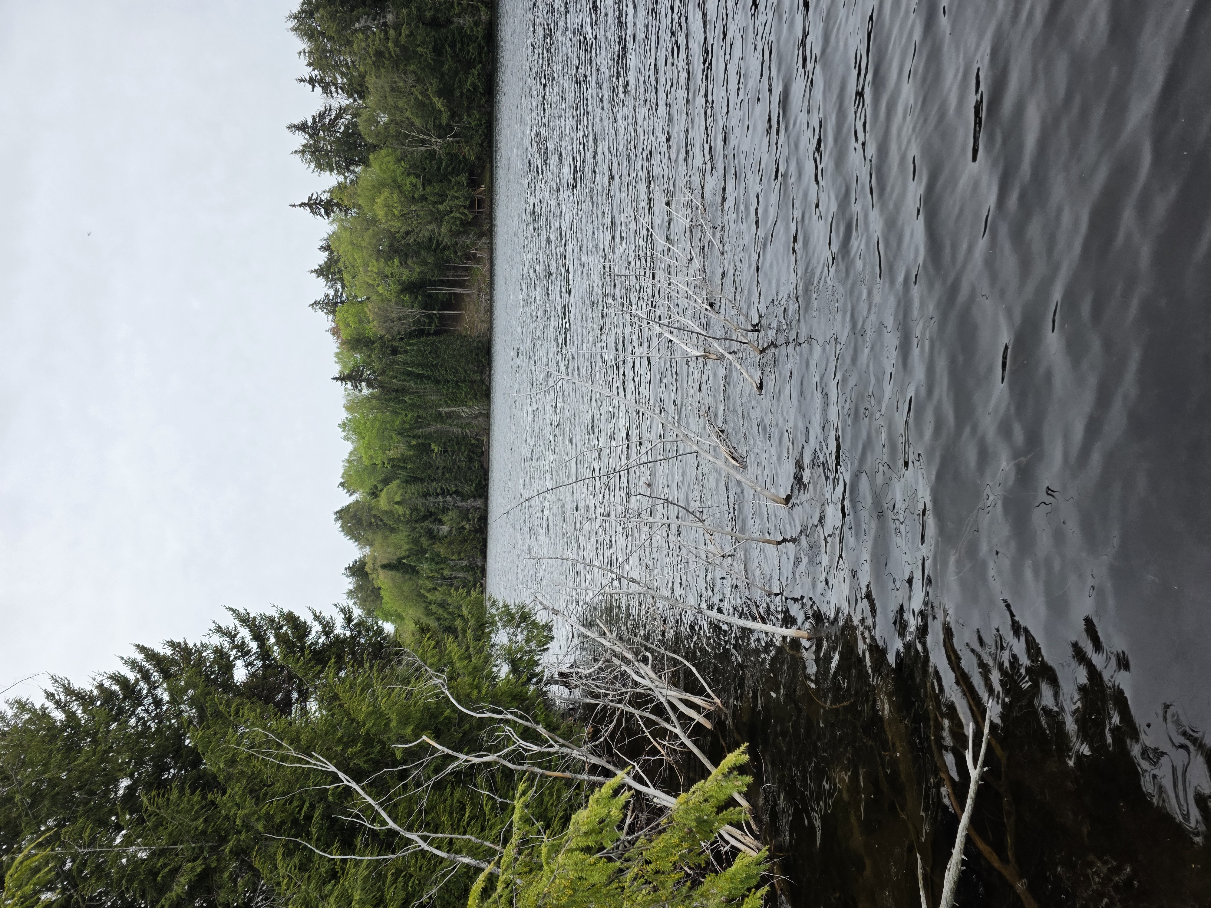 Wind pattern shifting across the lake