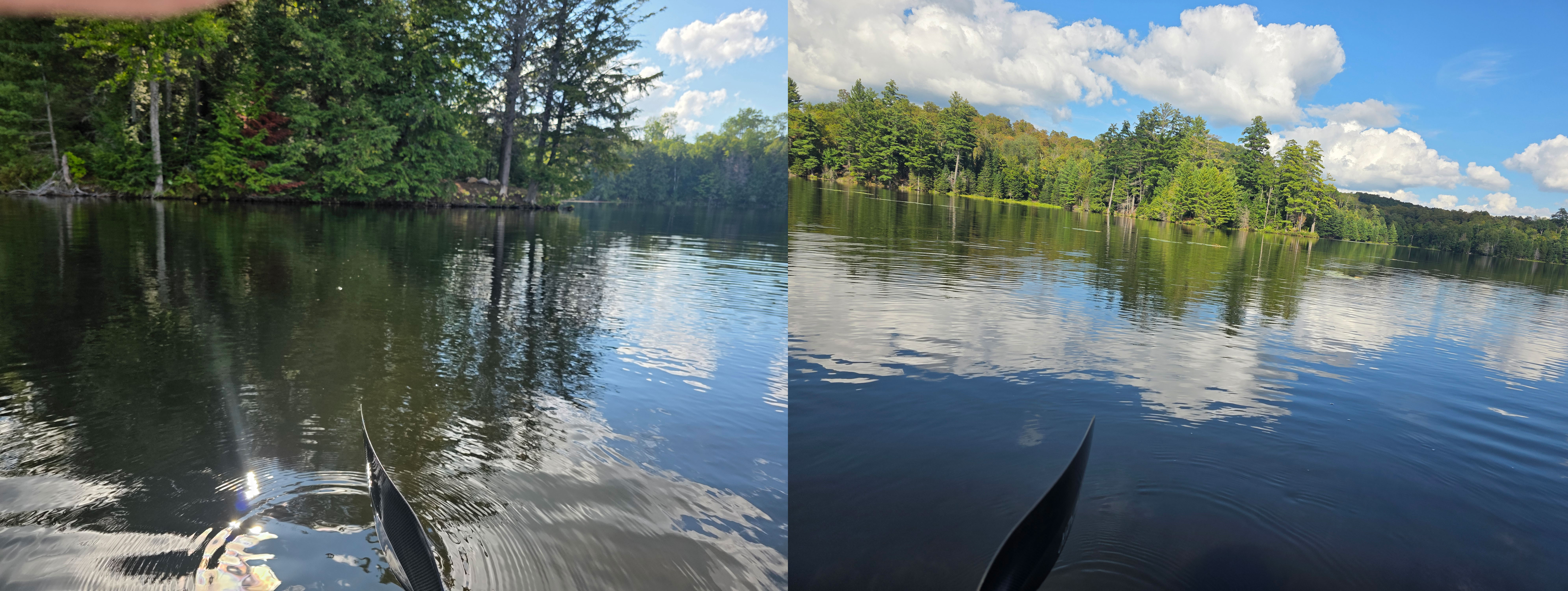 Modern view of the drowned eastern bench at the Lower–Upper constriction
